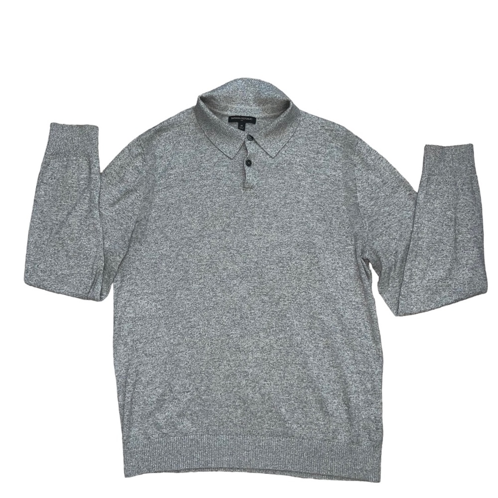 Banana Republic Men’s Long Sleeve Gray Sweater